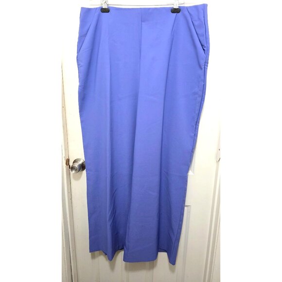 Torrid Blue High-Waisted Women's Plus Size Dress Pants Elastic Waist Size 3 - Picture 2 of 8